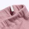 子供服 女の子 裾フリルデザインリブ素材8分丈レギンス ピンク(02) デザインポイント2