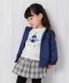 ベビー服 女の子 ベビーサイズ女の子モチーフ＆リボン付き裏毛トレーナー アイボリー(12) モデル画像4