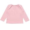 ベビー服 女の子 ベビーサイズ綿100％音符刺繍＆リボン付きＴシャツ ピンク(02) 背面
