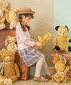 子供服 女の子 チェック柄キュロットパンツ ピンク(02) モデル画像