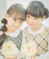 子供服 女の子 チェック柄ギャザーワンピース ベージュ(51) モデル画像1