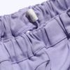 ベビー服 女の子 スーパーストレッチ素材リボン付きフルレングスロングパンツ パープル(91) デザインポイント2