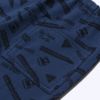 子供服 男の子 電車＆ロゴプリント乗り物シリーズフルレングス10分丈パンツ ネイビー(06) デザインポイント1