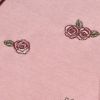 ベビー服 女の子 ベビーサイズお花刺繍微起毛素材カーディガン ピンク(02) デザインポイント1