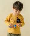 子供服 男の子 恐竜刺繍動物シリーズTシャツ イエロー(04) モデル画像2