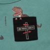 子供服 男の子 恐竜刺繍動物シリーズTシャツ グリーン(08) デザインポイント1