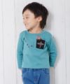 ベビー服 男の子 ベビーサイズ恐竜刺繍動物シリーズTシャツ グリーン(08) モデル画像アップ