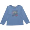 子供服 男の子 綿100％働く車＆ロゴプリント乗り物シリーズTシャツ ブルー(61) 正面