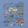 子供服 男の子 綿100％働く車＆ロゴプリント乗り物シリーズTシャツ ブルー(61) デザインポイント1