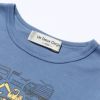 子供服 男の子 綿100％働く車＆ロゴプリント乗り物シリーズTシャツ ブルー(61) デザインポイント2