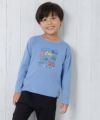 子供服 男の子 綿100％働く車＆ロゴプリント乗り物シリーズTシャツ ブルー(61) モデル画像1
