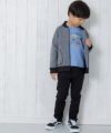 子供服 男の子 綿100％働く車＆ロゴプリント乗り物シリーズTシャツ ブルー(61) モデル画像3
