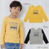 子供服 男の子 綿100％電車＆ロゴプリント乗り物シリーズTシャツ