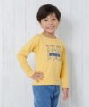 子供服 男の子 綿100％電車＆ロゴプリント乗り物シリーズTシャツ イエロー(04) モデル画像1