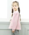 子供服 女の子 音符＆ロゴプリントバレエモチーフつき裏毛トレーナー ピンク(02) モデル画像3