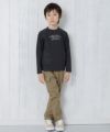子供服 男の子 フルレングスツイルカーゴパンツ ベージュ(51) モデル画像2