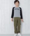 子供服 男の子 フルレングスツイルカーゴパンツ カーキ(82) モデル画像2