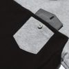子供服 男の子 ポケット付きバックプリント裏毛トレーナー ブラック(00) デザインポイント1