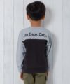 子供服 男の子 ポケット付きバックプリント裏毛トレーナー ブラック(00) モデル画像3