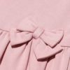 ベビー服 女の子 ベビーサイズリボン付き微起毛素材ワンピース ピンク(02) デザインポイント1