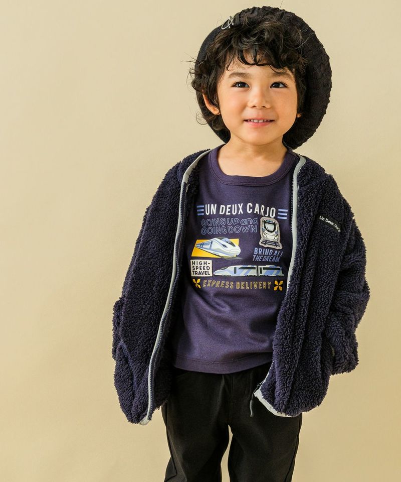 綿100％トランペット奏者＆ロゴ刺繍Tシャツ