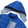 ベビー服 男の子 フード付きジップアップ中綿ジャケットコート ブルー(61) デザインポイント1
