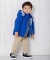 ベビー服 男の子 フード付きジップアップ中綿ジャケットコート ブルー(61) モデル画像2