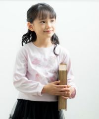 ベビー服 女の子 綿100％バレエモチーフTシャツ