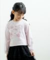 ベビー服 女の子 綿100％バレエモチーフTシャツ ピンク(02) モデル画像1