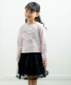 ベビー服 女の子 綿100％バレエモチーフTシャツ ピンク(02) モデル画像4