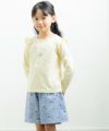 子供服 女の子 綿100％音符モチーフTシャツ イエロー(04) モデル画像2