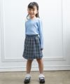 子供服 女の子 音符刺繍リブTシャツ ブルー(61) モデル画像2