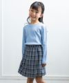 子供服 女の子 音符刺繍リブTシャツ ブルー(61) モデル画像3
