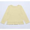 ベビー服 女の子 綿100％ドーナツスイーツプリントTシャツ イエロー(04) 背面