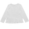 子供服 女の子 綿100％ロゴ＆お花プリントTシャツ オフホワイト(11) 背面