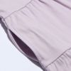 ベビー服 女の子 綿100％襟付きワンピース パープル(91) デザインポイント2