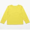 ベビー服 男の子 綿100％乗り物シリーズ電車プリントTシャツ イエロー(04) 背面