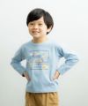 ベビー服 男の子 ショベルカー刺繍＆プリントTシャツ ブルー(61) モデル画像1