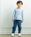 ベビー服 男の子 ショベルカー刺繍＆プリントTシャツ ブルー(61) モデル画像4