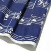 子供服 女の子 日本製音符ワンピース ブルー(61) デザインポイント1