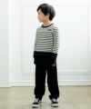 ベビー服 男の子 ストレッチベイカーパンツ ブラック(00) モデル画像3