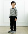 ベビー服 男の子 ストレッチベイカーパンツ ブラック(00) モデル画像4