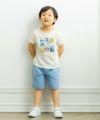 ベビー服 男の子 綿100％乗り物プリントTシャツ アイボリー(12) モデル画像4