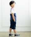 子供服 男の子 綿100％飛行機プリントTシャツ パープル(91) モデル画像3