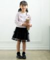 子供服 女の子 チュールスカート ブラック(00) モデル画像2