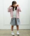 子供服 女の子 フード取り外し可能ジップアップパーカー ピンク(02) モデル画像2