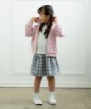 子供服 女の子 フード取り外し可能ジップアップパーカー ピンク(02) モデル画像4