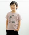 ベビー服 男の子 綿100％ショベルカープリントTシャツ ピンク(02) モデル画像1