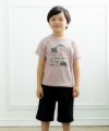ベビー服 男の子 綿100％ショベルカープリントTシャツ ピンク(02) モデル画像3