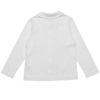 子供服 女の子 綿100％シンプル無地ブラウス ホワイト(01) 背面
